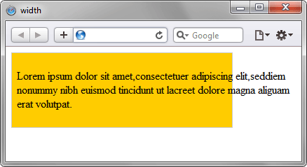 Ширина блока