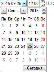 Вид поля для выбора даты и времени в Opera